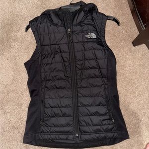 North face hooded vest